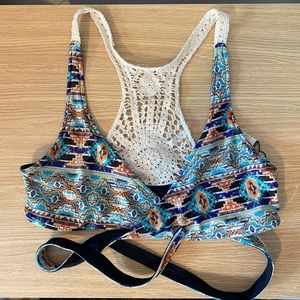 L*Space Reversible Crochet Bikini Top (M)
